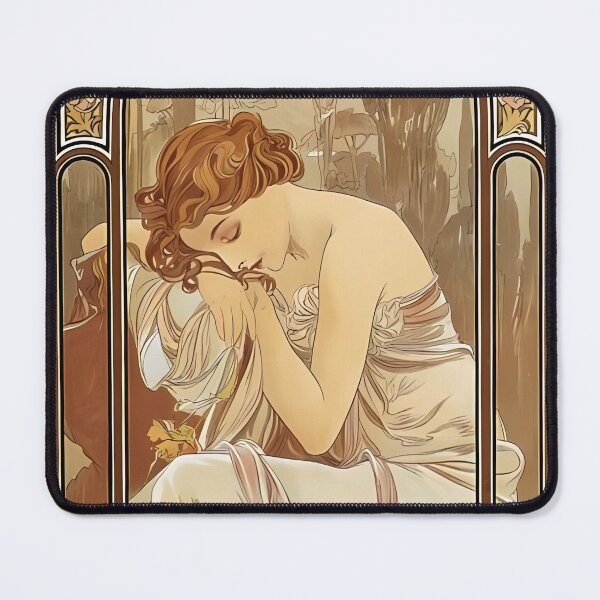 Item preview, Alphonse Mucha, Night's Rest, Art Nouveau designed and sold by NouveauEra.