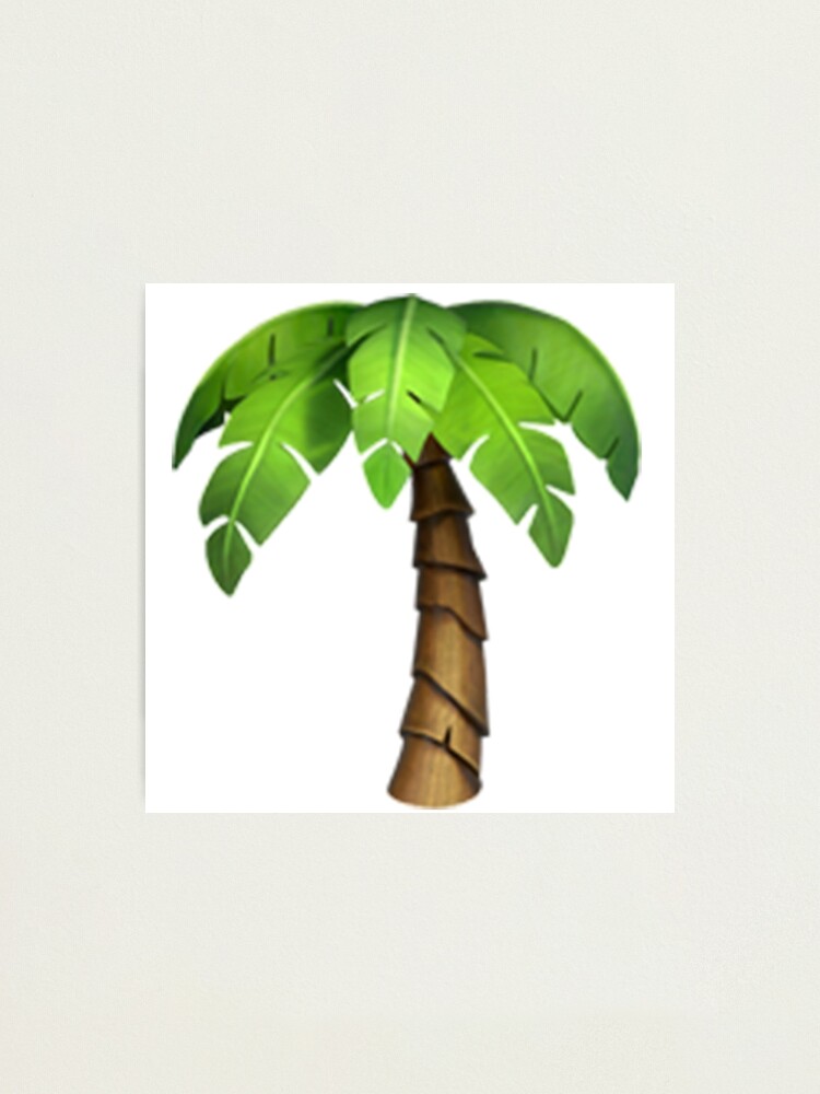  palm tree emoji photographic print by emojiqueen redbubble