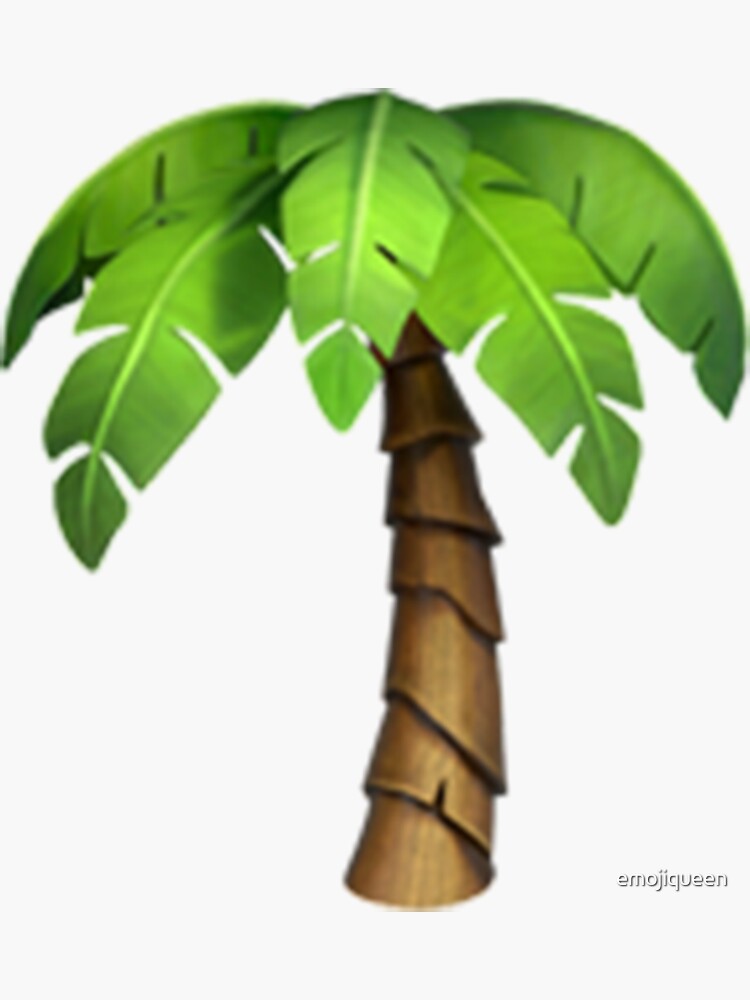 "Palm Tree Emoji" Sticker for Sale by emojiqueen Redbubble