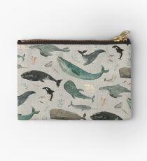 Whale song gray Studio Pouch