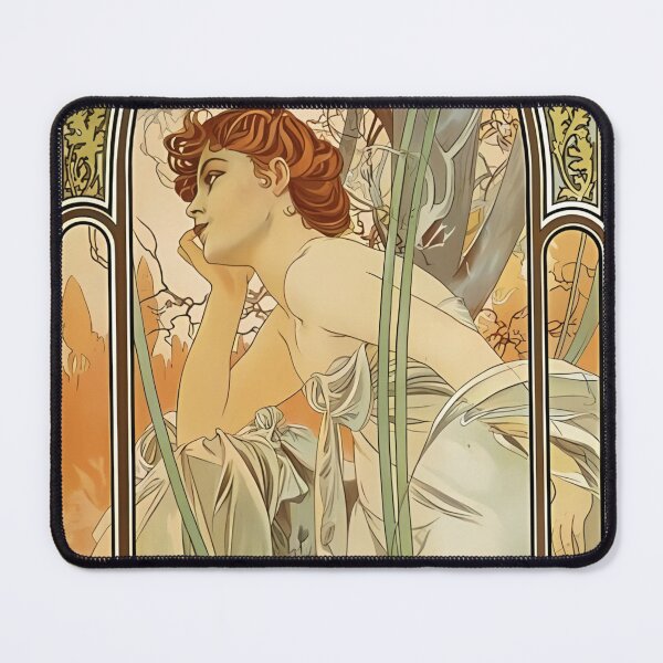 Item preview, Alphonse Mucha, Evening Contemplation, Art Nouveau designed and sold by NouveauEra.