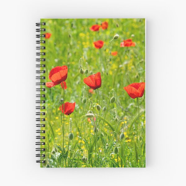 Item preview, Wildflower Meadow - Lush Grasses and Blooming Corn Poppies designed and sold by Georgia Mizuleva.