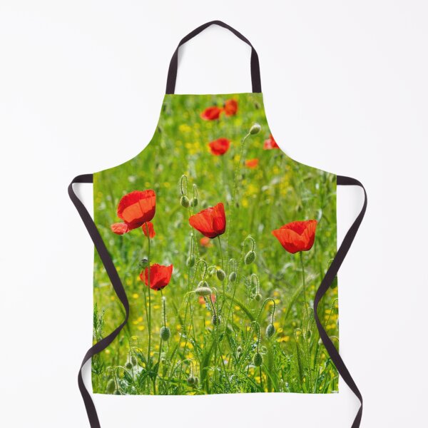 Item preview, Wildflower Meadow - Lush Grasses and Blooming Corn Poppies designed and sold by Georgia Mizuleva.