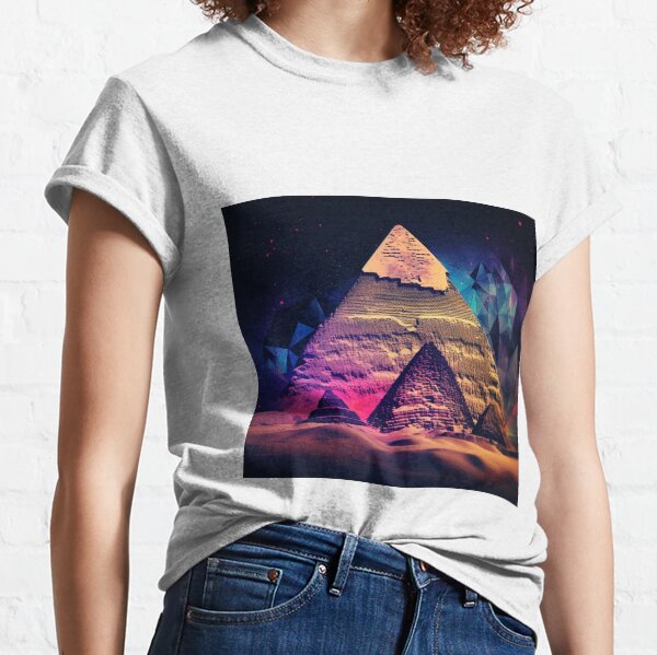 Item preview, Surrealist Pyramids of Giza - Mystical Contrasts of Ancient Egypt designed and sold by MrRobotAI.