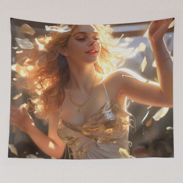 Item preview, Melodic Grace: The Radiant Goddess in Luxurious Attire designed and sold by oanaunciuleanu.