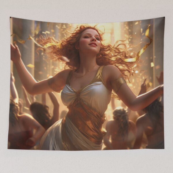 Item preview, Melodic Grace: The Radiant Goddess in Luxurious Attire designed and sold by oanaunciuleanu.