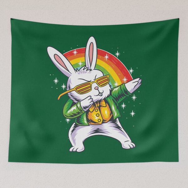 Item preview, the easter bunny in his st patrick_s day  designed and sold by daunotung04.