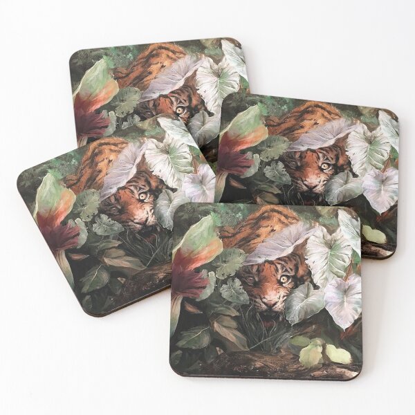 Item preview, Guillermo Lorca Garcia - Tiger in Forest Poster designed and sold by charlesmartem.