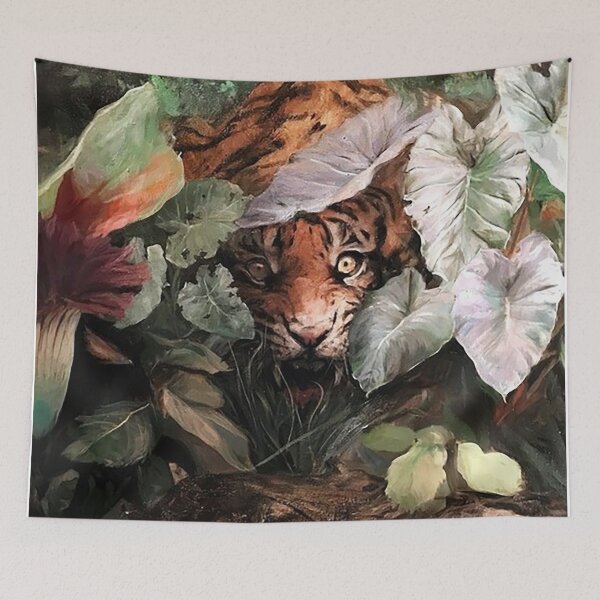 Item preview, Guillermo Lorca Garcia - Tiger in Forest Poster designed and sold by charlesmartem.