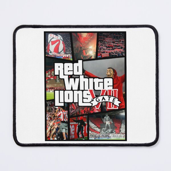 Item preview, Red-White Lions Gate 7 designed and sold by hustongricelda.