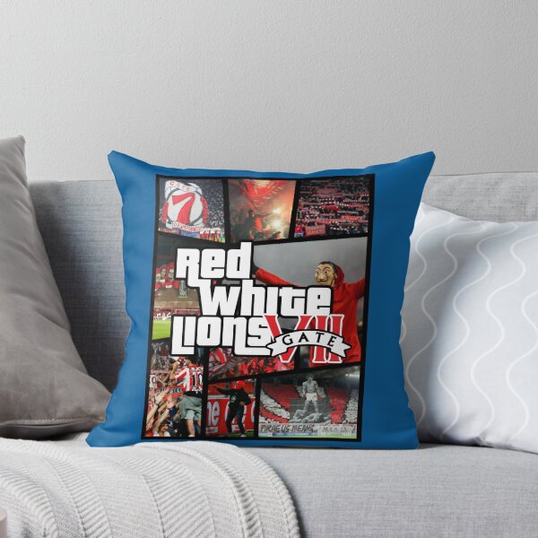 Item preview, Red-White Lions Gate 7 designed and sold by hustongricelda.