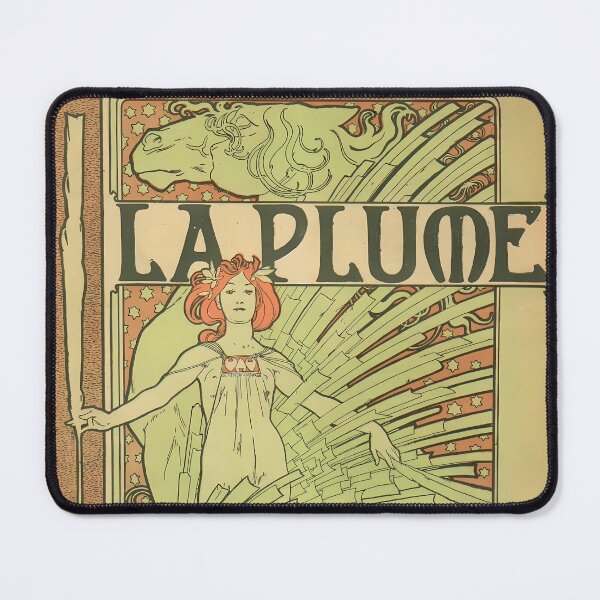 Item preview, Alphonse Mucha, La Plume, Art Nouveau designed and sold by NouveauEra.
