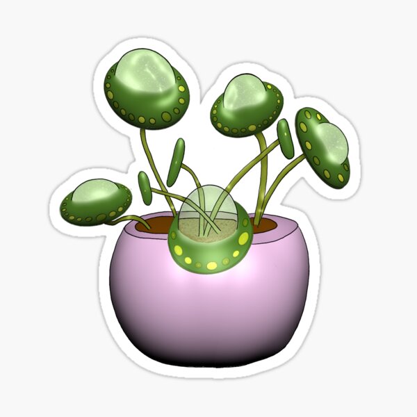 Ufo Plant Sticker