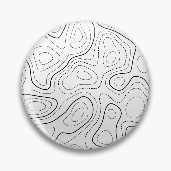 Item preview, Topography Pattern. White and black color designed and sold by Aetherier.