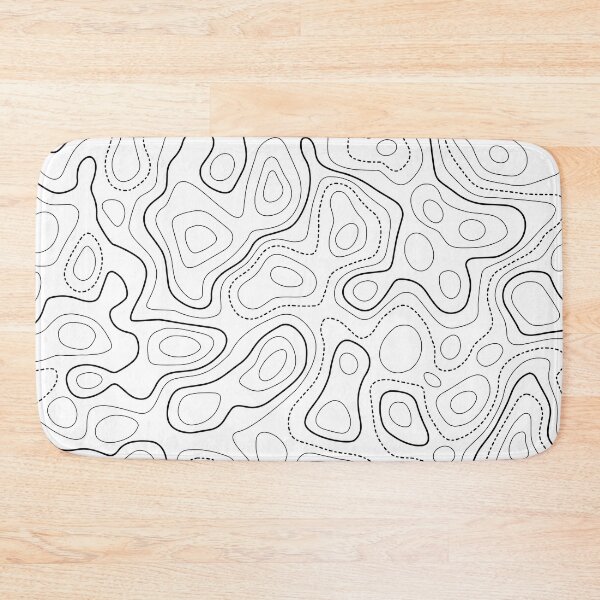 Item preview, Topography Pattern. White and black color designed and sold by Aetherier.
