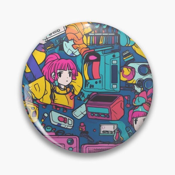 Item preview, Videojuegos de los 90 Anime de patrones sin fisuras designed and sold by Flinnix.
