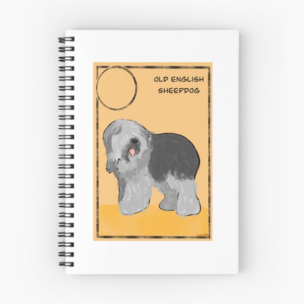 Item preview, O is for old English sheep dog | sheep dog | mountain dog  designed and sold by DarbyHunterArt.
