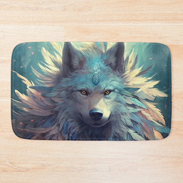 Item preview, A Mystical Feathered Wolf Staring Intently designed and sold by ETconnections.