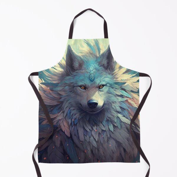 Item preview, A Mystical Feathered Wolf Staring Intently designed and sold by ETconnections.