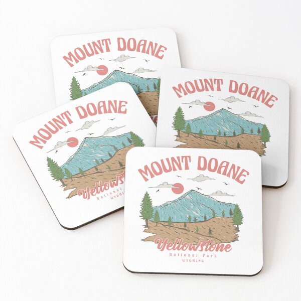 Item preview, Vintage National Park Mountain in Wyoming. Mount Doane Landscape. designed and sold by Md safi uddin Nazim.