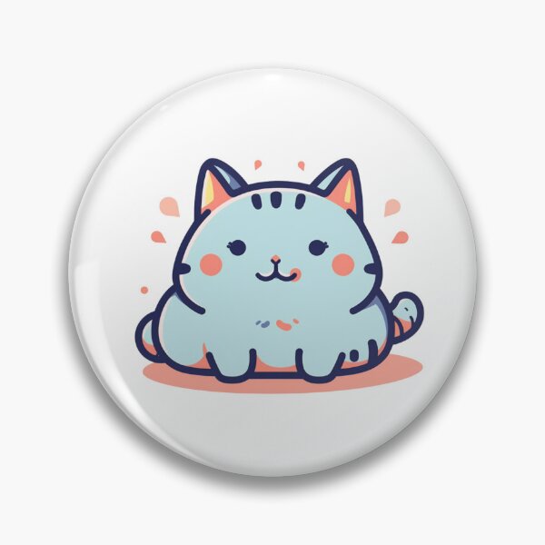 Item preview, Chubby Whiskers - Cute Plump Cat 5 designed and sold by Cute Critters Stickers.