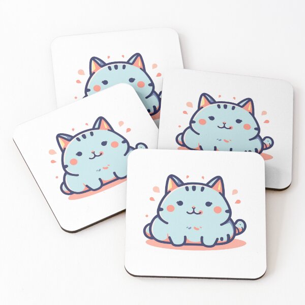 Item preview, Chubby Whiskers - Cute Plump Cat 5 designed and sold by Cute Critters Stickers.