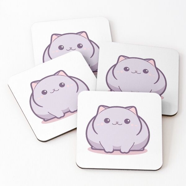 Item preview, Chubby Whiskers - Cute Plump Cat 7 designed and sold by Cute Critters Stickers.