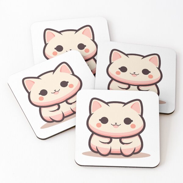 Item preview, Chubby Whiskers - Cute Plump Cat 8 designed and sold by Cute Critters Stickers.