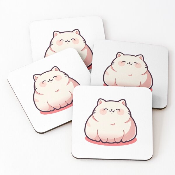Item preview, Chubby Whiskers - Cute Plump Cat 10 designed and sold by Cute Critters Stickers.