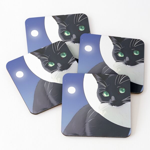 Item preview, Black cat day & night  designed and sold by reilaneko.