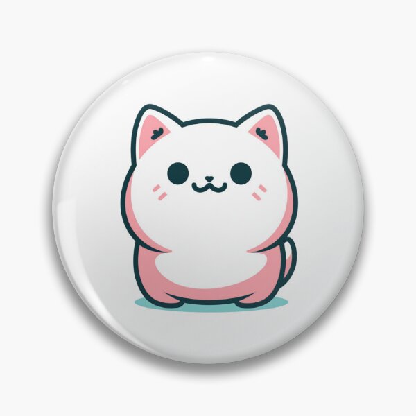 Item preview, Chubby Whiskers - Cute Plump Cat 12 designed and sold by Cute Critters Stickers.