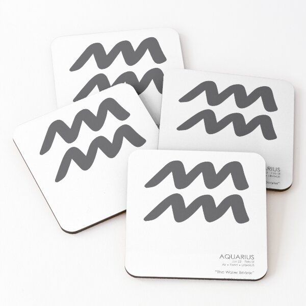 Item preview, Aquarius Print - Zodiac Signs Print - Zodiac Posters - Aquarius Poster - Black and White designed and sold by Studio Grafiikka.