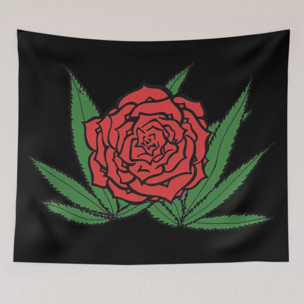Item preview, Weed Rose - Trippy Stoner Marijuana Rose designed and sold by William Gomberg.