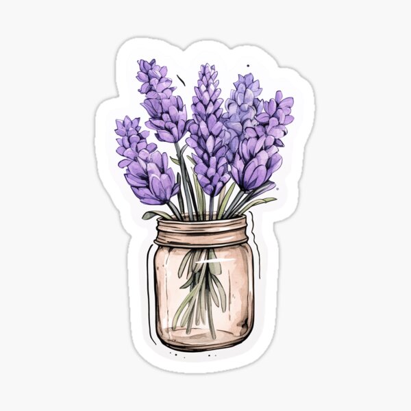 Lavender and Citrine Sticker for Sale by Aspen Workman