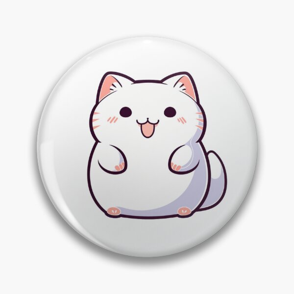 Item preview, Chubby Whiskers - Cute Plump Cat 18 designed and sold by Cute Critters Stickers.