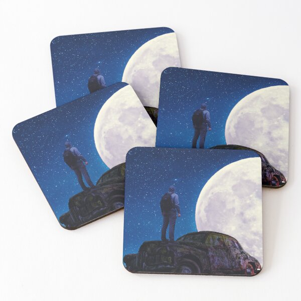 Item preview, The moon and car designed and sold by VEENCLOTHS.