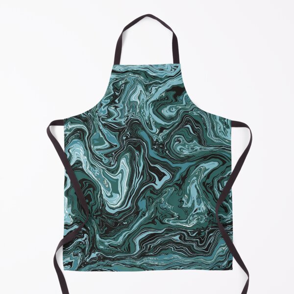 Item preview, Abstract Liquid Marbling in Shades of Green designed and sold by sandhyabhagath.