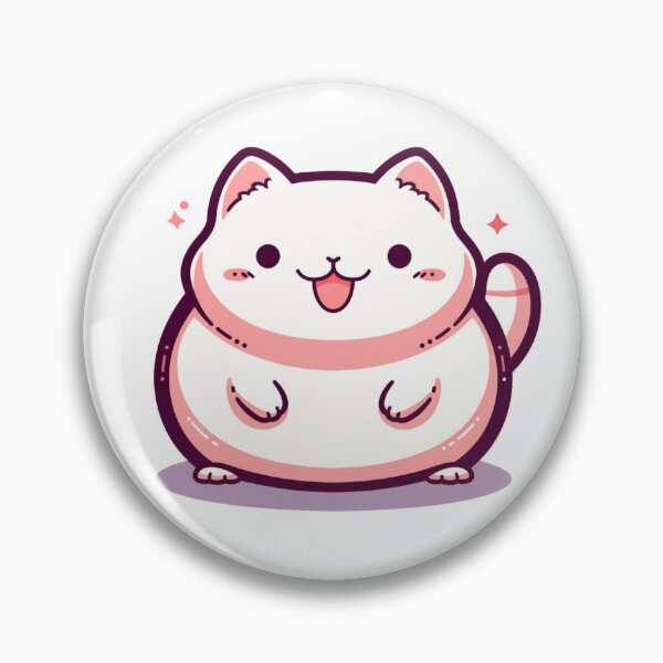 Item preview, Chubby Whiskers - Cute Plump Cat 20 designed and sold by Cute Critters Stickers.