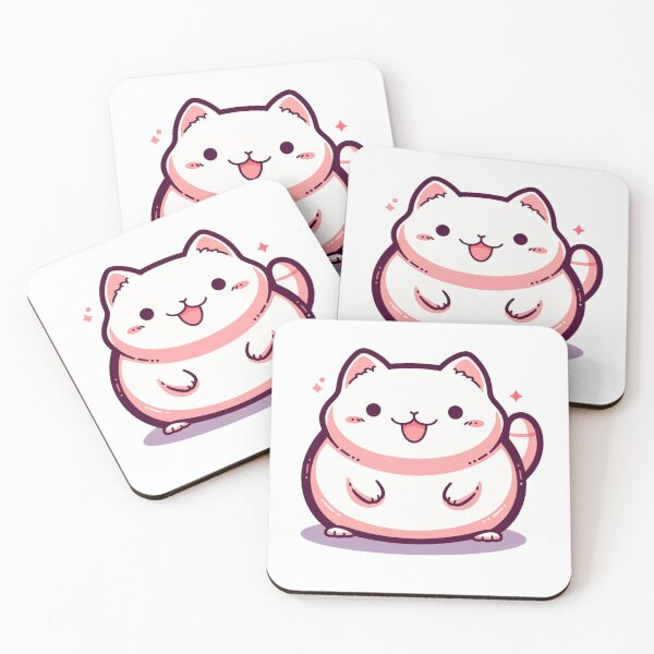 Item preview, Chubby Whiskers - Cute Plump Cat 20 designed and sold by Cute Critters Stickers.