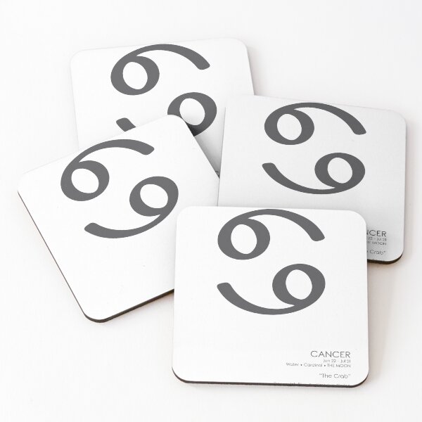 Item preview, Cancer Poster - Zodiac Signs Print - Zodiac Posters - Cancer Print - Black and White - Cancer Traits designed and sold by Studio Grafiikka.
