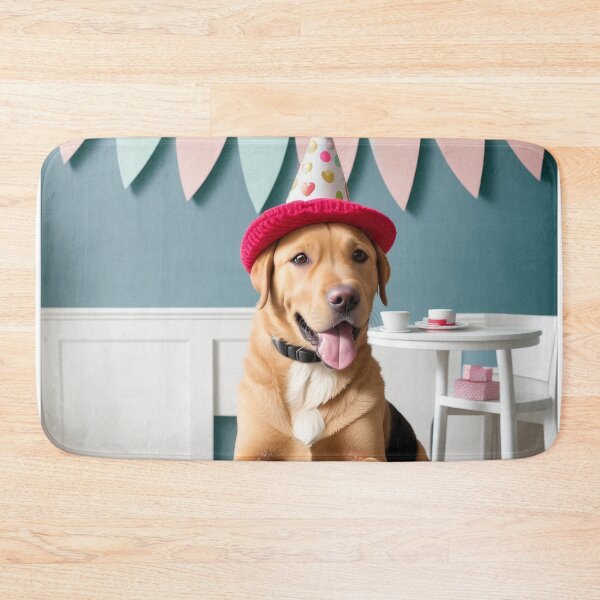 Artikelvorschau, Lustiger süßer Labrador Retriever, der einen Partyhut trägt entworfen und verkauft von Tio-Tecun.
