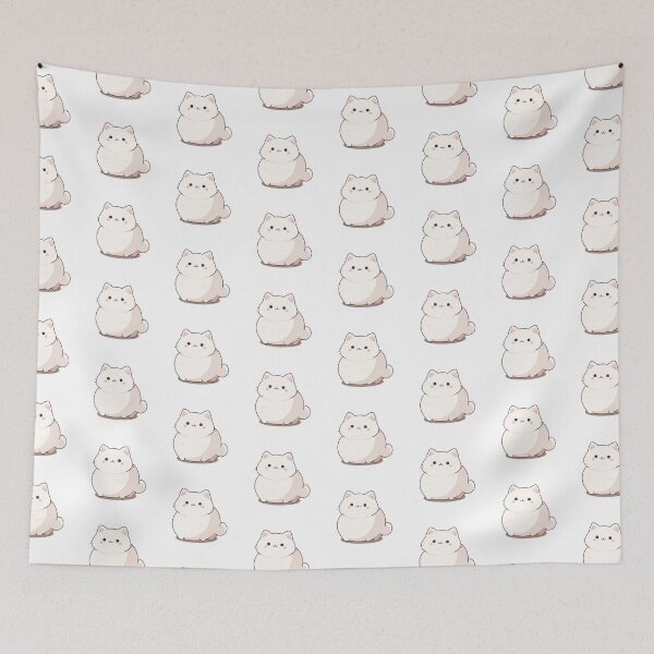 Item preview, Chubby Whiskers - Cute Plump Cat 21 designed and sold by Cute Critters Stickers.
