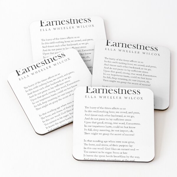 Item preview, Earnestness - Ella Wheeler Wilcox Poem - Literature - Typography Print 1 designed and sold by Studio Grafiikka.