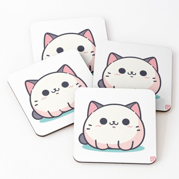 Item preview, Chubby Whiskers - Cute Plump Cat 23 designed and sold by Cute Critters Stickers.