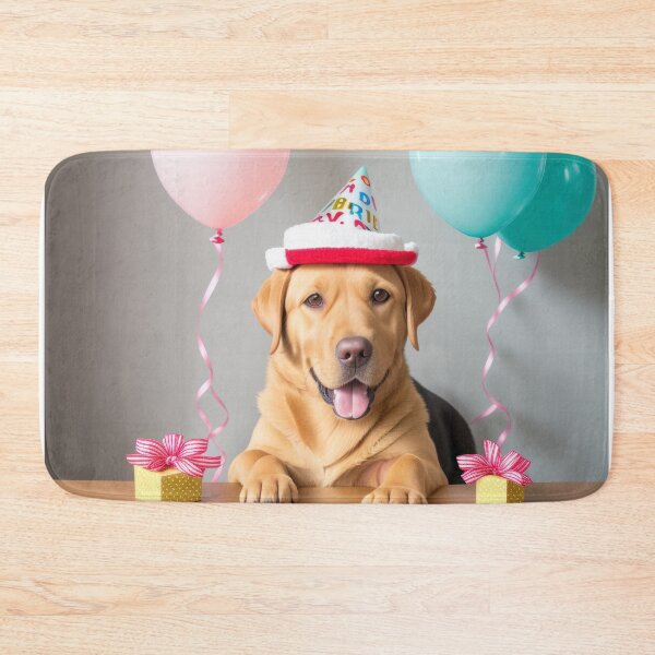 Artikelvorschau, Lustiger süßer Labrador Retriever, der einen Partyhut trägt entworfen und verkauft von Tio-Tecun.