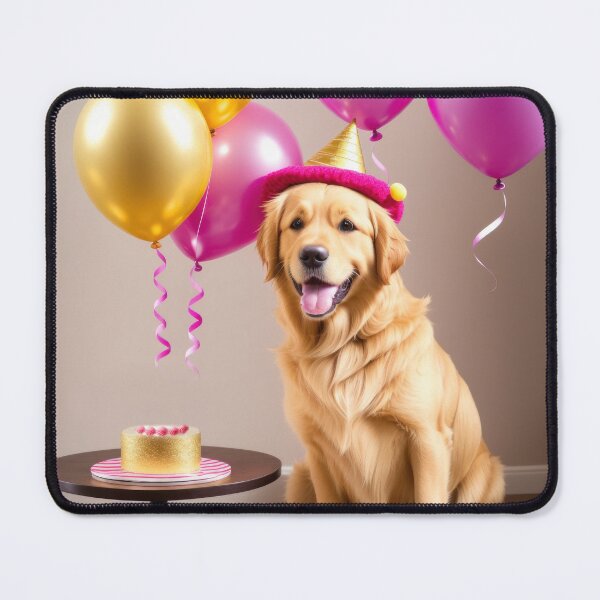 Item preview, Funny cute Labrador retriever wearing a party hat designed and sold by Tio-Tecun.