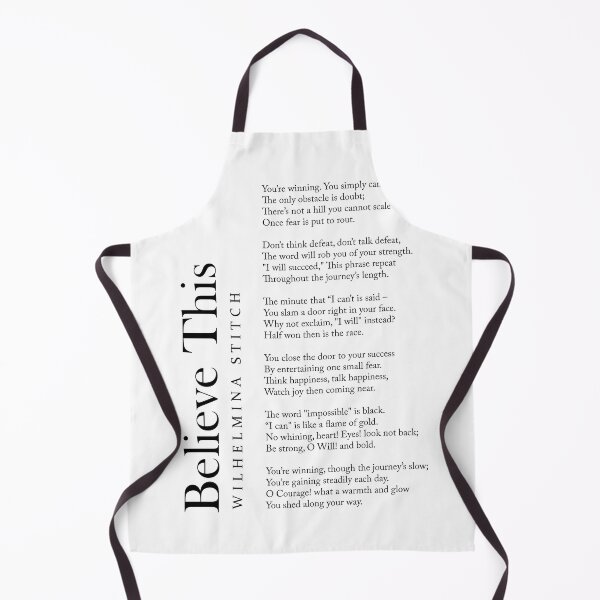 Item preview, Believe This - Wilhelmina Stitch Poem - Literature - Typography Print 2 designed and sold by Studio Grafiikka.