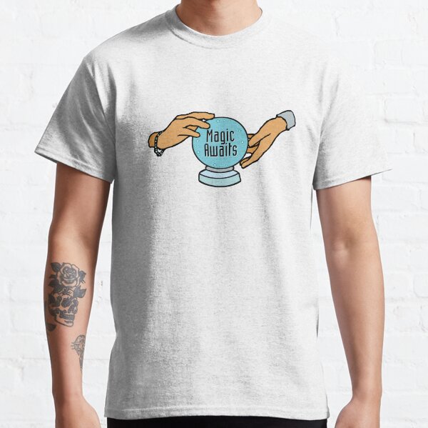 Magic Awaits Crystal Ball with Mystical Fortune Teller Hands Classic T-Shirt