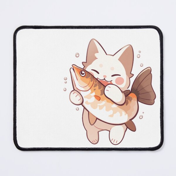 Item preview, Cat with a Fish designed and sold by Olorin97.