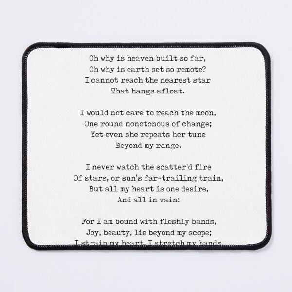 Item preview, De Profundis - Christina Rossetti Poem - Literature - Typewriter Print 1 designed and sold by Studio Grafiikka.
